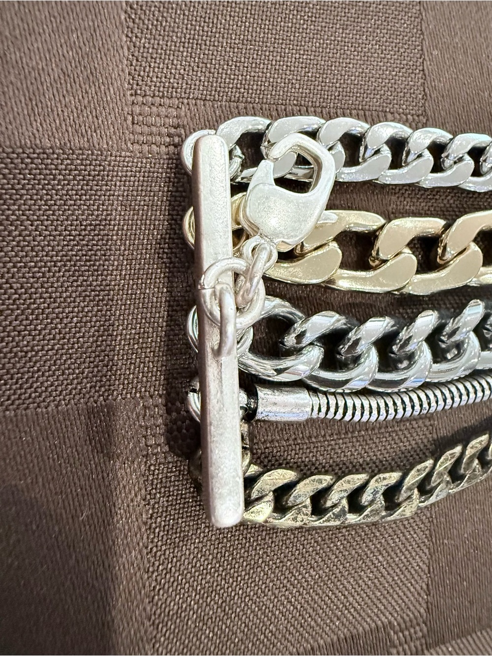 Jenny Bird "Austin" Mixed
MetalMulti-Chain Cuff Bracelet - Picture 6 of 10
